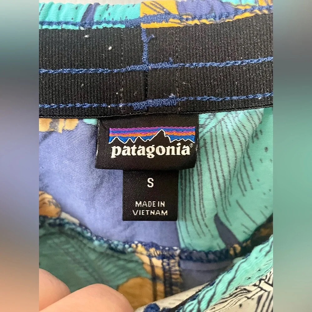 Patagonia Shorts Women's Size Small Nylon Floral Elastic Waist Gorpcore Outdoors - Picture 8 of 13
